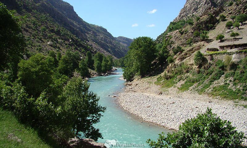 Bazoft River Nature among Zargros Mountain