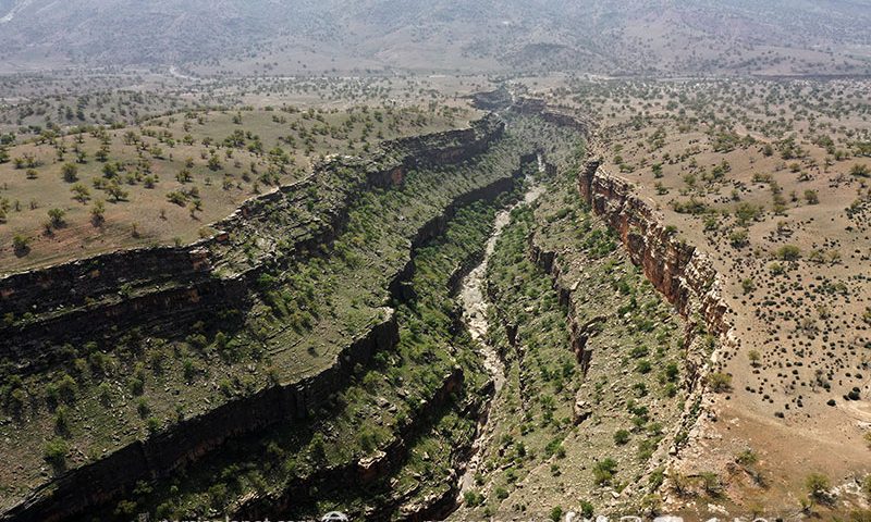 Takht-e Chan canyon, Takht-e Chu, Lorestan, Iran